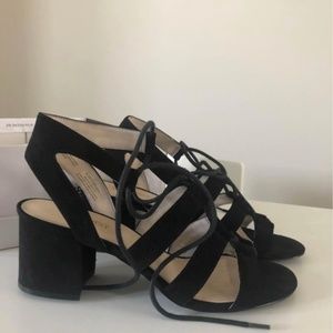 Nine West Black Suede Sandals